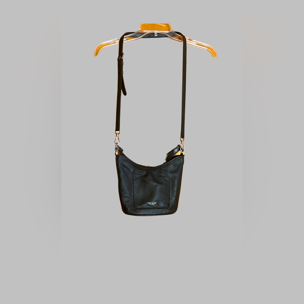 Kate Spade Crossbody Pebbled Black Leather Mini Bag